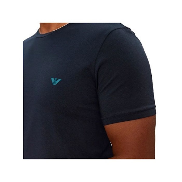T-shirt Emporio Armani Herre Ørn Sort Bomuld - M