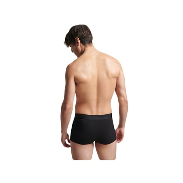 Boxer Superdry Mand i Pakke x3 ubegrænset logo Sort Bomuld Svart S