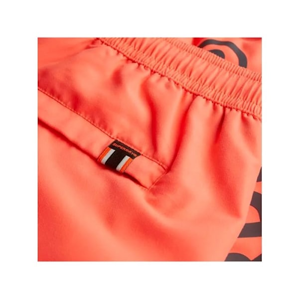 Kort badbyxor Sport grafisk 17 simbyxor het korall - Superdry Orange M