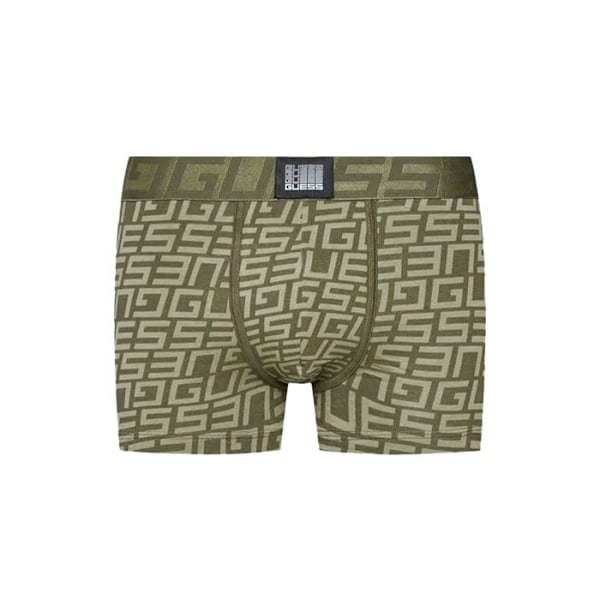 Boxerit Guess Mies Pakkaus x3 monivärinen G Kaki Puuvilla Kaki S