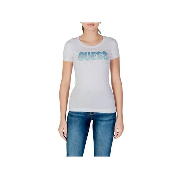 T-shirt Guess Femme Diamond Hvid Syntetisk - M