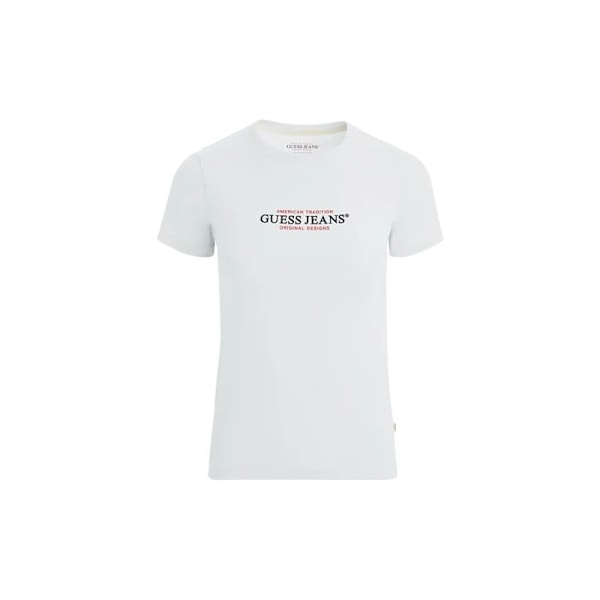 T-shirt Guess Dam America Vit Bomull Vit M