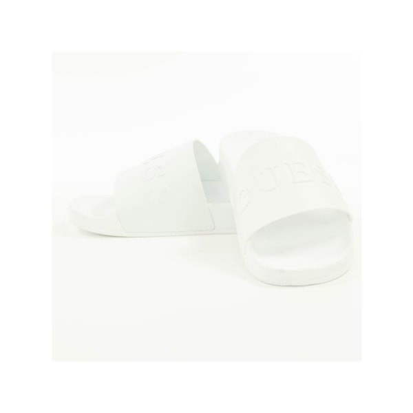 Mulettit PVC painetulla logolla - Guess jeans - Miehet hvid 43