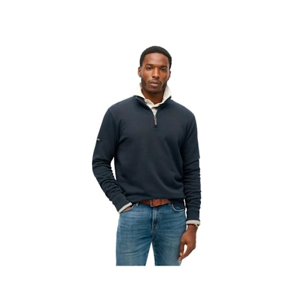 Vedä Superdry Mies Henley Ydin Sininen Puuvilla Blå M