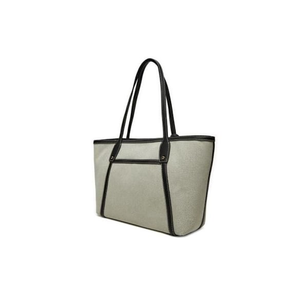 Axelväska - GUESS - Sebina Tote Bag - Grädde / Svart - 47x25x15 cm - Kvinna kräm, svart