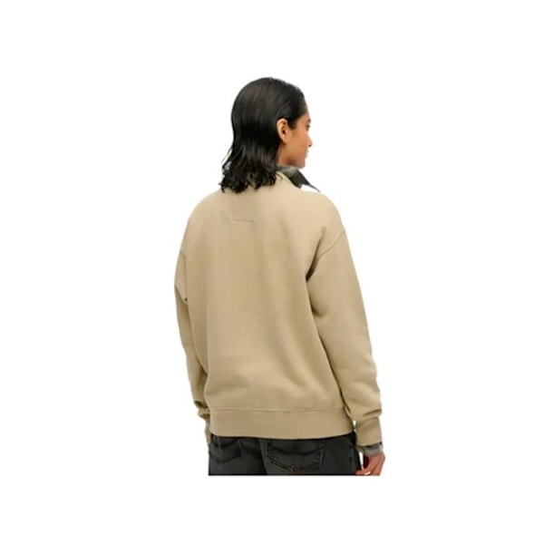 Sweat Superdry Dame Varsity Loose Beige Bomuld Beige XS