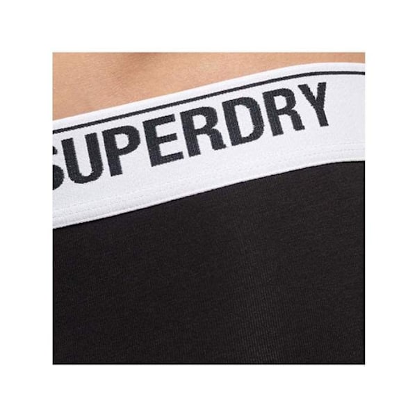 Boxer Superdry Mand i Pakke x3 ubegrænset logo Sort Bomuld Svart S