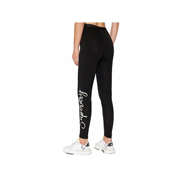 Legging Superdry Kvinde Scripted graphic Sort Bomuld Svart XS