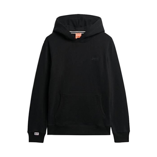 Sweatshirt med hætte Superdry Essential Logo - Sort - M