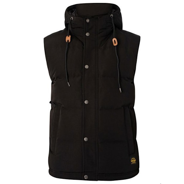 Doudoune SUPERDRY Everest Huppu 12A - Mies - Musta - Vetoketju Svart jag