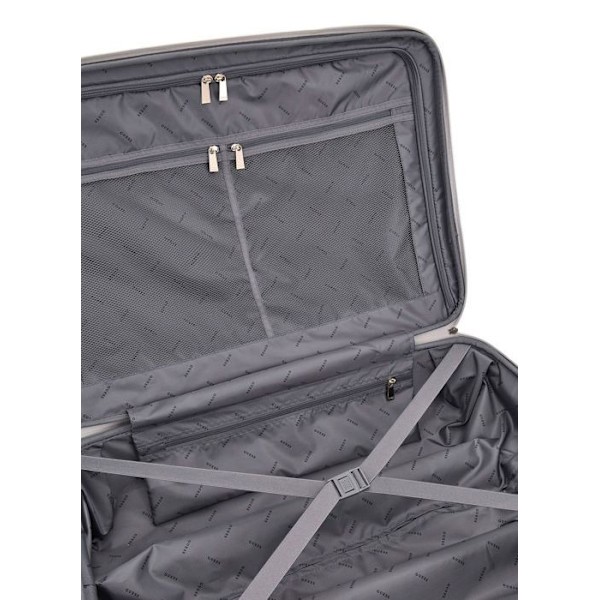 GUESS Valise grå vit för kvinnor - Wilder 28 IN 8-HJULARE Exp. L Lavendelgrå 294580 grå, vit