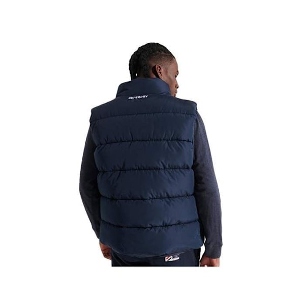 SuperDry Hoodie Sport Puffer Uden Ærmer Blå S