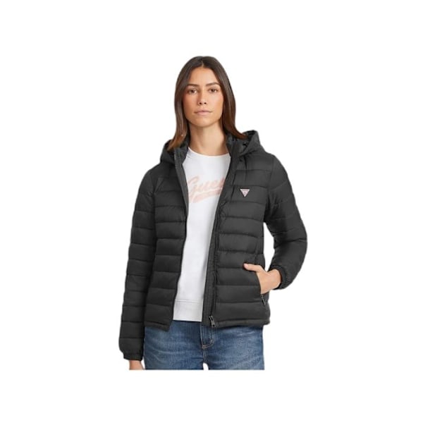 Doudoune Guess Dame Mini triangle Sort Polyester Svart XS