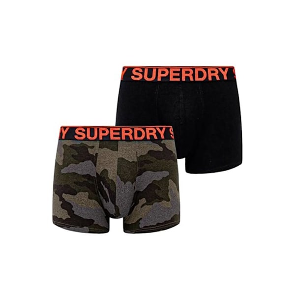 Boxer Superdry Man Pack x2 essential Multicolor Bomull Flerfärgad jag