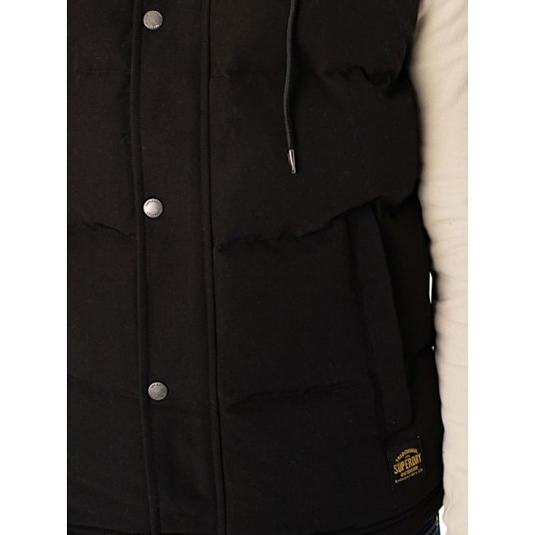 Doudoune SUPERDRY Everest Huppu 12A - Mies - Musta - Vetoketju Svart jag
