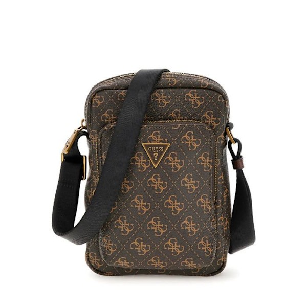 Sacoche - Guess - Torino Medium Bum Bag - Brun/Ocre - Zippée - 100% PU kastanj