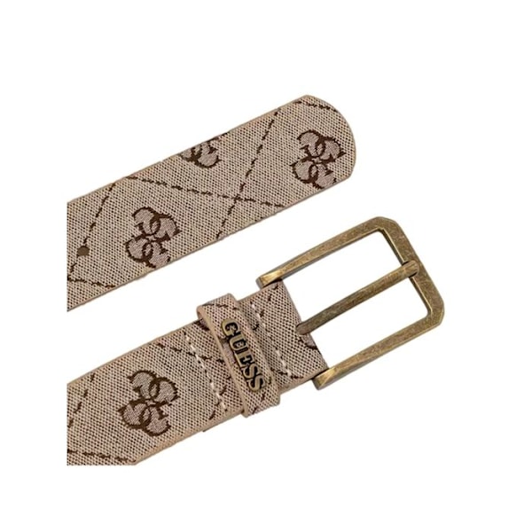 Guess Herrbälte Multi G Brun läder kastanj M