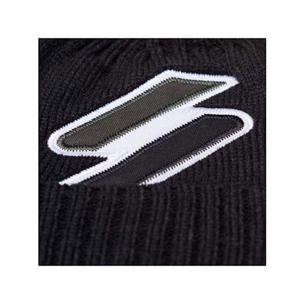Bonnet Superdry Herr Klassisk logotyp Svart Akryl Svart Unik storlek