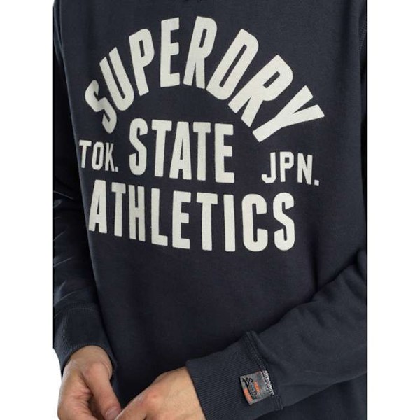 Essentiel Athlétique Sweatshirt - Superdry Blå jag