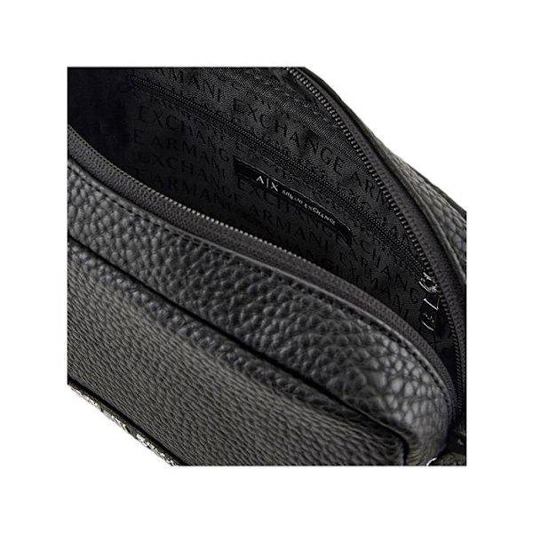 Trousse Armani Exchange Mand mænds Eagle Sort Polyurethan Svart
