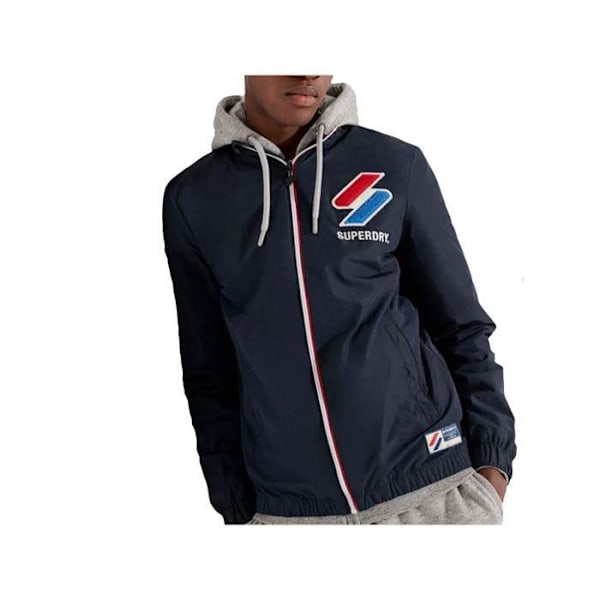 Takki - SUPERDRY - Track Cagoule - Sininen - Pitkät hihat - Pyöreä kaula-aukko Blå S