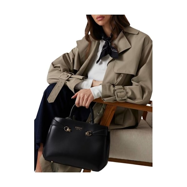 GUESS Naisten musta käsilaukku - Lorelei Girlfriend Satchel 300412 svart