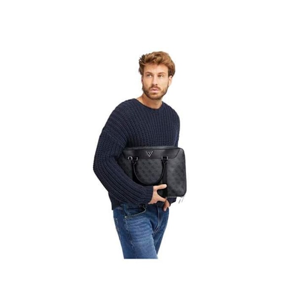 Handväska - GUESS - Vezzola Eco - Svart - 100% polyuretan - One size