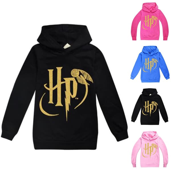 Hogwarts Harry Potter Barnetrøye Genser Pullover Hoodie black 140cm