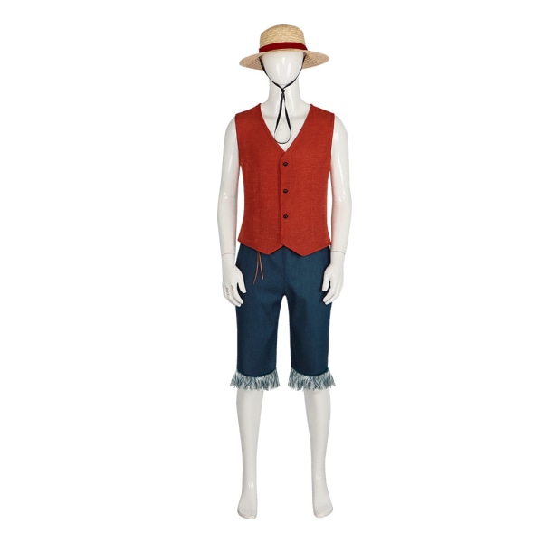 Anime Monkey D Luffy Cosplay kostyme 3XL