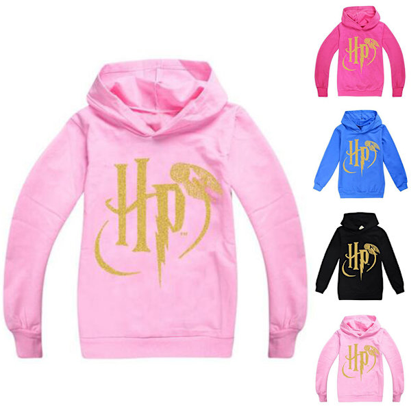 Hogwarts Harry Potter Barntröja Jumper Pullover Huvtröja pink 150cm
