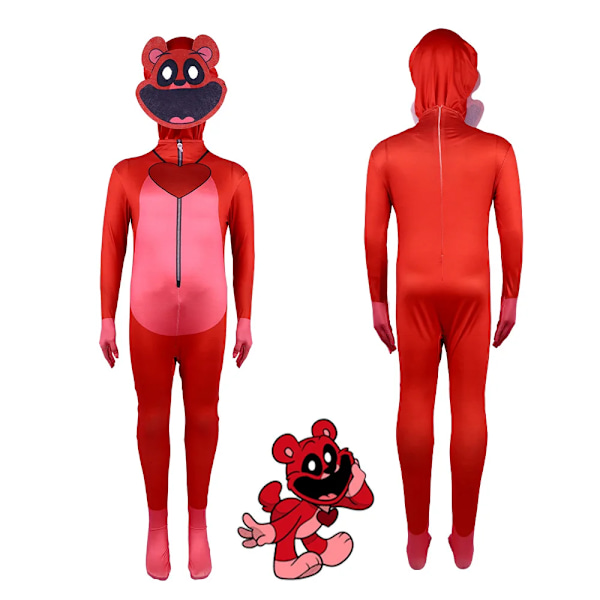 Cosplay Smiling Critters Tøj, Picky Piggy, DogDay, iptv spanien Jumpsuit Halloween Karneval Party Dress Up Dragt Til Børn Voksne Bobby Bearhug Bobby Bearhug 130