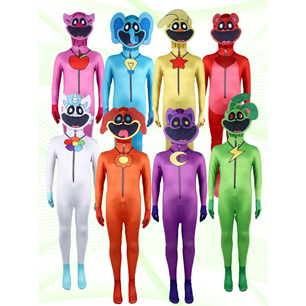 Cosplay Smiling Critters Tøj, Picky Piggy, DogDay, iptv spanien Jumpsuit Halloween Karneval Party Dress Up Dragt Til Børn Voksne Bubba Bubbaphant Bubba Bubbaphant 140