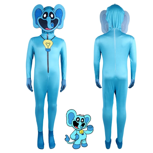 Cosplay Smiling Critters Klær, Picky Piggy, DogDay, iptv Spania Jumpsuit Halloween Karneval Party Dress Up Drakt For Barn Voksne Bubba Bubbaphant Bubba Bubbaphant 190