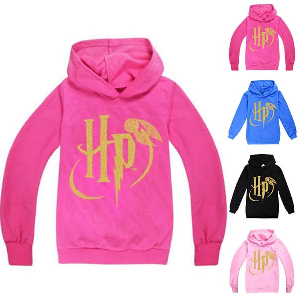 Hogwarts Harry Potter Barnetrøye Genser Pullover Hoodie Rose red 160cm
