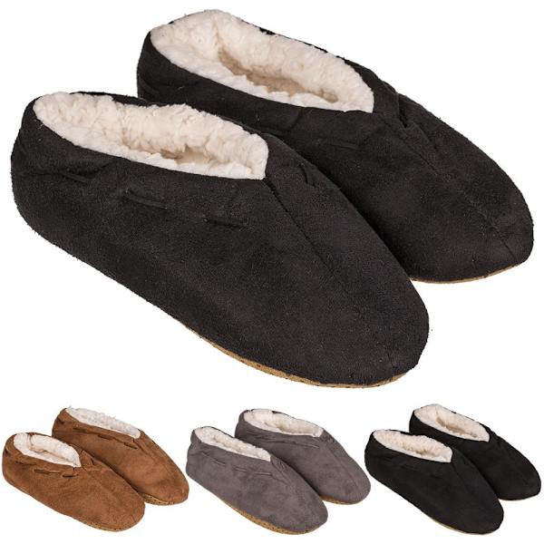 Innetofflor 35-42 / Varma Tofflor - Morgontofflor Brow Brown Brun 35-38
