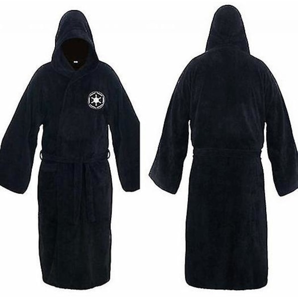 Star Wars Badrock Jedi Sith Hætte Morgenkåbe Kappe Fleece Kjole black XL