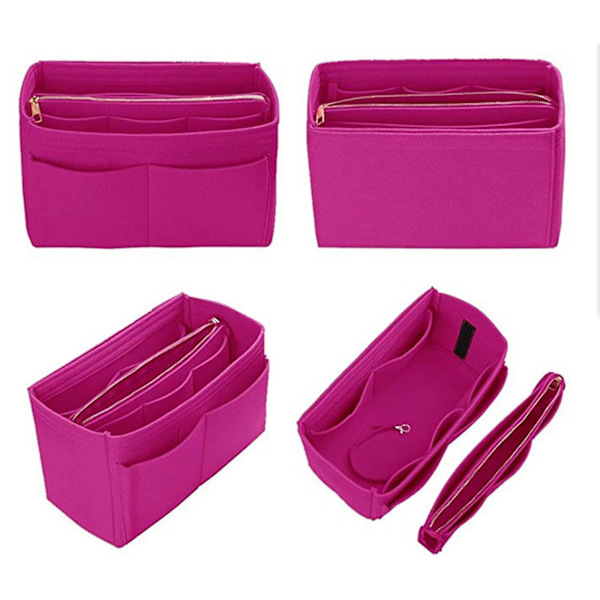 2023 New Best Discount Travel Organizer Handväska Filtväska Tote Liner Handväska Påse Insats Dam 3 storlekar Apricot Apricot 30*17*18