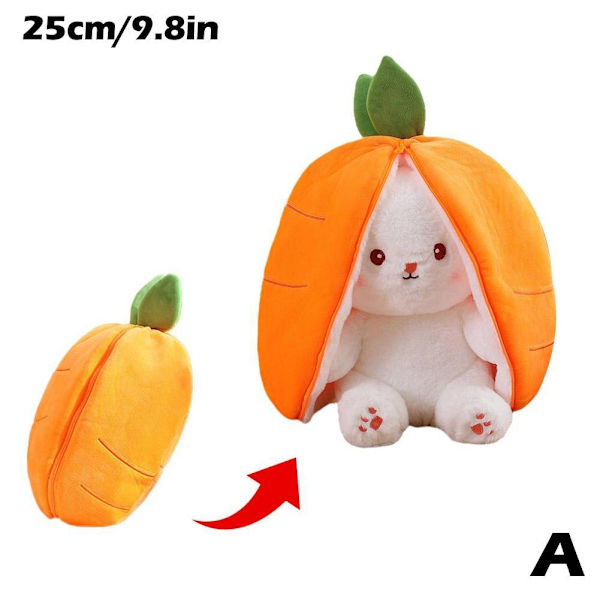 18-35 CM Kanin Plysjlegetøj Bamse Dukke Plys Gulerod Jordbær Onesize - Perfekt carrot 25cm onesize
