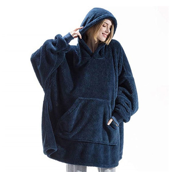 Oversized Hoodie for Barn & Vuxne - Blå