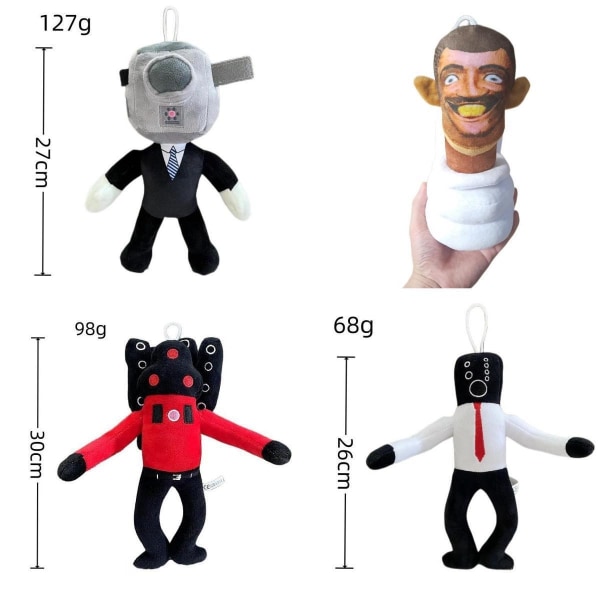 Populær Skifidi Toilet plysch closestock mennesker Sjov plys dukke - Perfet 4 models per set