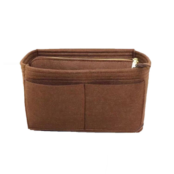 2023 Uusi paras alennusmatka järjestäjä käsilaukku huopa laukku Tote Liner käsilaukku pussi sisäosa naiset 3 kokoa Ruskea Brown 30*17*18