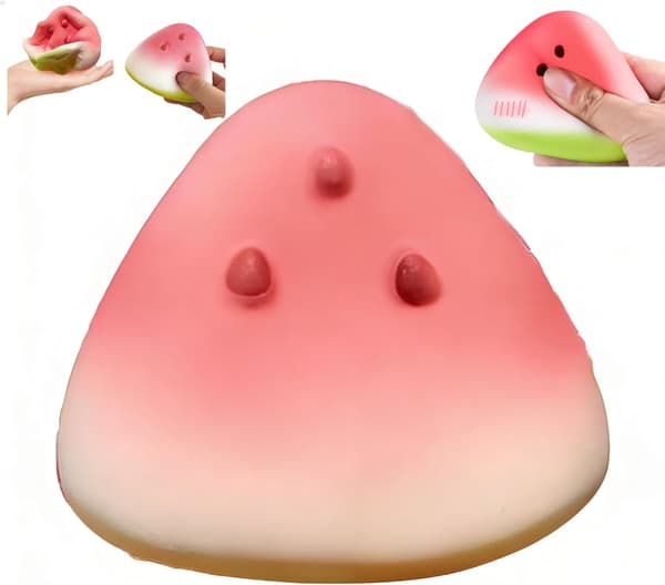 1-5 st Vattenmelon Taba Squishy, Långsam Stigning/Återhämtning, Ångestlindrande Leksak 2ST