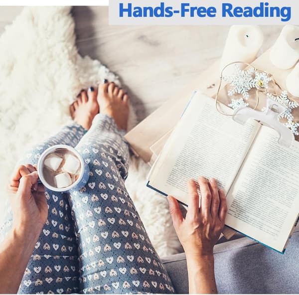 Transparent Book Clip - Bookmark for Page Holder, Reading Accessory Convenient for Reading Teaching and Fixing Manuscripts, Suitable