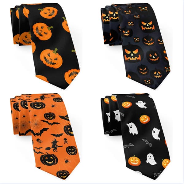 Nyhetsslipsar för män, Halloweenslipsar och formella slipsar – Perfekta för fester