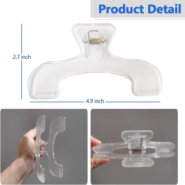 Transparent Book Clip - Bookmark for Page Holder, Reading Accessory Convenient for Reading Teaching and Fixing Manuscripts, Suitable