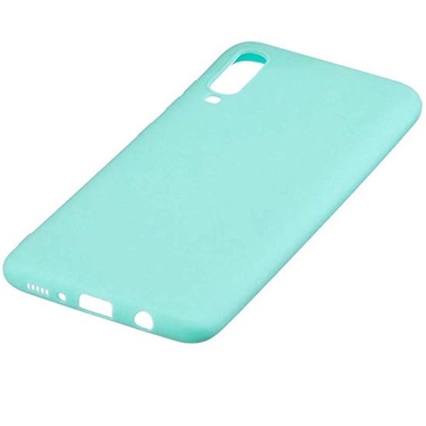 Samsung Galaxy A70 - Stilsäkert Mattbehandlat Silikonskal NKOBEE Turquoise Mint