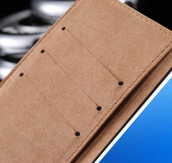 Samsung Galaxy S7 - Praktiskt Plånboksfodral i lent läder Vit Vit