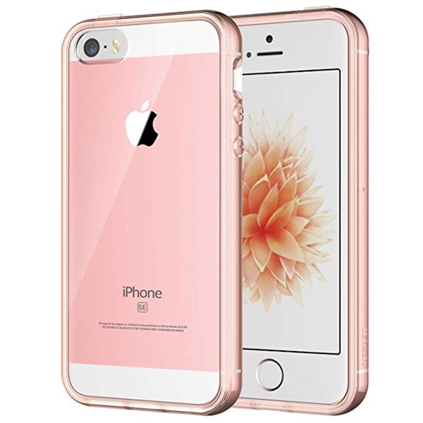 iPhone 5/5S/5SE - Skyddande Silikonskal (FLOVEME) Transparent Transparent/Genomskinlig