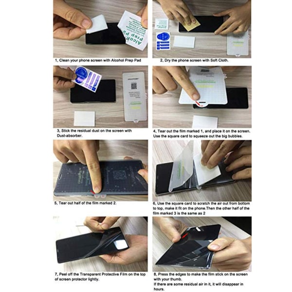 Mate 20 Pro Skärmskydd 9H Nano-Soft Screen-Fit HD-Clear Transparent Transparent/Genomskinlig