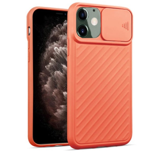 iPhone 12 - Skyddande Skal med Kamera Skydd Orange